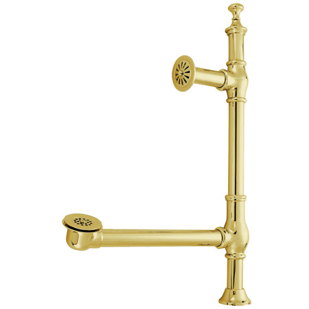 KINGSTON BRASS Tub Drain, Polished Brass CC3092